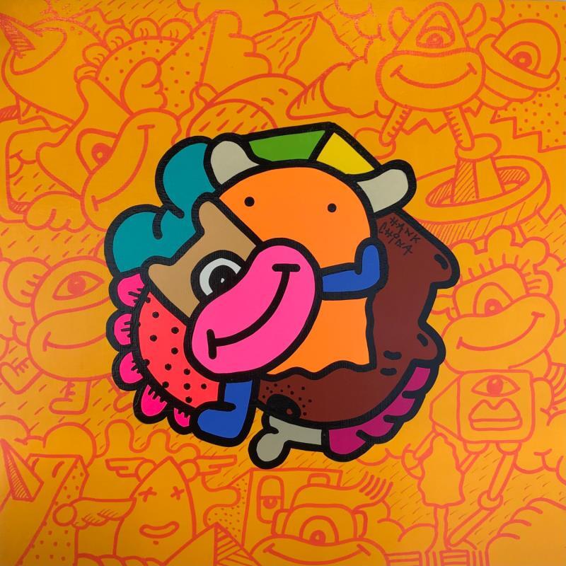 Gemälde Fun four von Hank China | Gemälde Pop-Art Acryl Posca