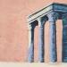 Painting Colonnade by Pasquale | Painting Figurative Landscapes Nature Architecture Acrylic