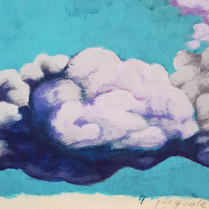 Painting Nuages by Pasquale | Painting Figurative Acrylic Architecture, Landscapes, Nature