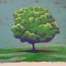 Peinture L'arbre par Pasquale | Tableau Figuratif Paysages Nature Architecture Acrylique