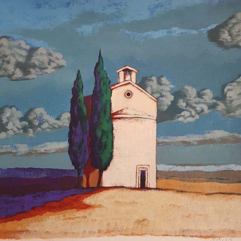 Painting Toscane by Pasquale | Painting Figurative Acrylic Architecture, Landscapes, Nature