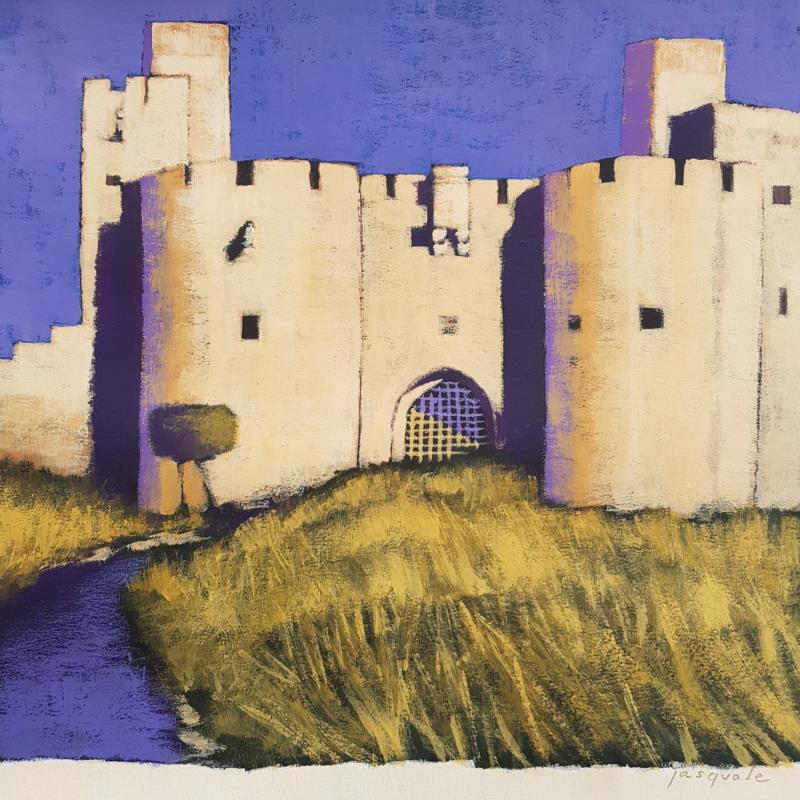 Painting Aigues mortes by Pasquale | Painting Figurative Acrylic Architecture, Landscapes, Nature