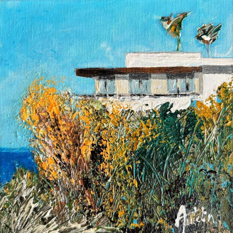 Painting La maison du Cap by Autelin Florence | Painting Figurative Acrylic Landscapes, Marine, Nature