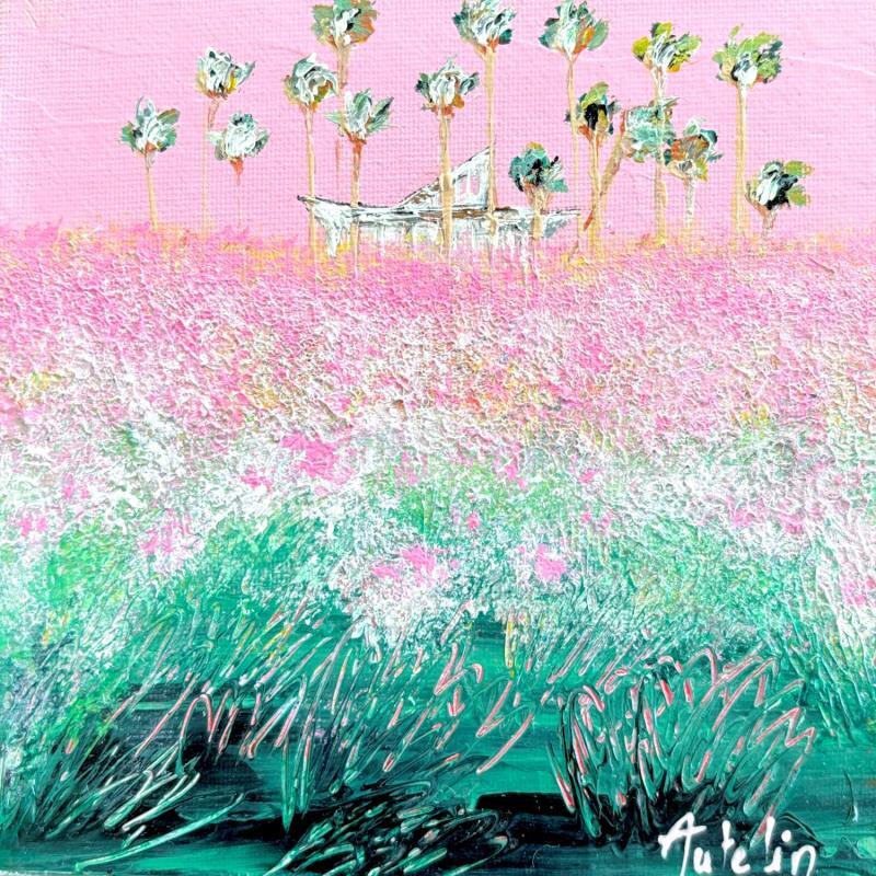 Painting Pinky life by Autelin Florence | Painting Figurative Landscapes Nature Acrylic