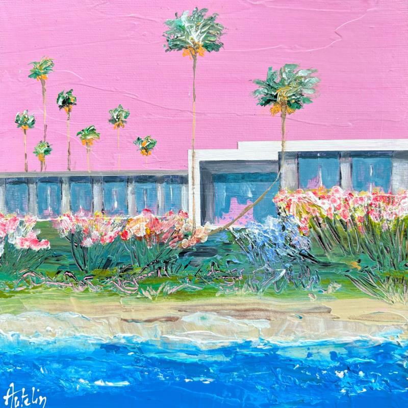 Peinture Malibu par Autelin Florence | Tableau Figuratif Paysages Nature Architecture Acrylique