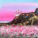 Peinture Rosa Hills par Autelin Florence | Tableau Figuratif Paysages Marine Nature Acrylique