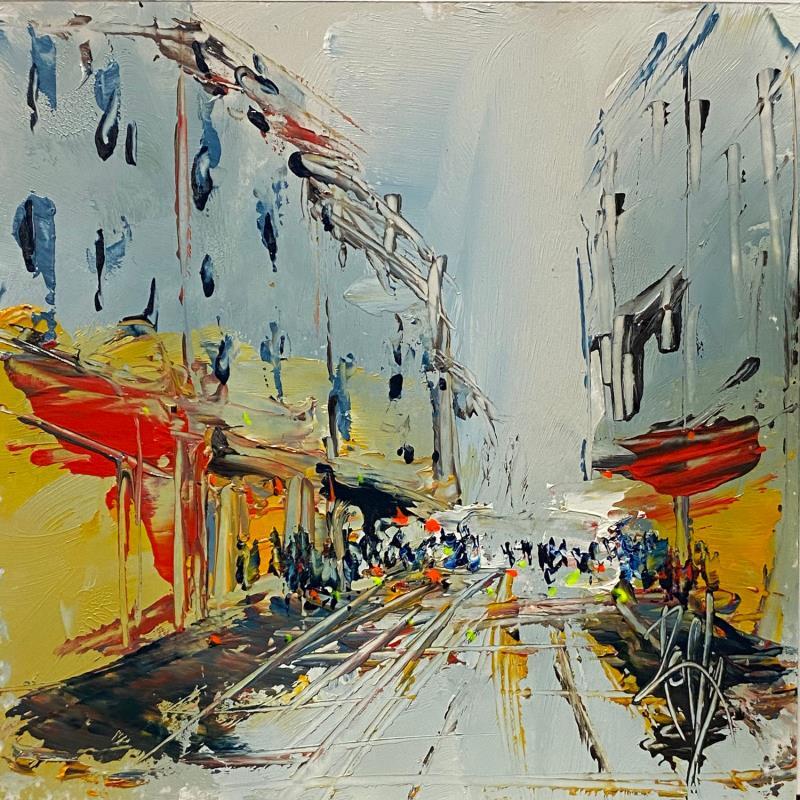 Painting Rue étroite by Raffin Christian | Painting Figurative Urban Oil