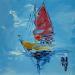 Painting Calme by Raffin Christian | Painting Figurative Marine Oil