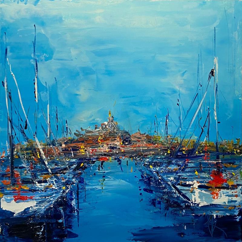 Painting Port de Marseille by Raffin Christian | Painting Figurative Oil Marine