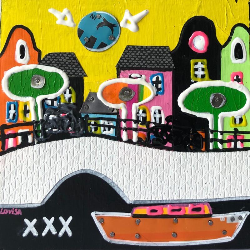 Painting Pop Life 2 by Lovisa | Painting Pop-art Acrylic, Gluing, Metal, Paper, Posca, Upcycling Urban