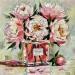 Painting Blooming Bouquet by Pigni Diana | Painting Figurative Life style Still-life Oil