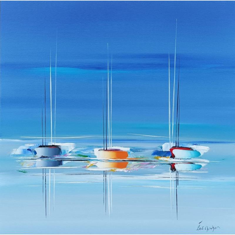 Painting Bout de paradis by Munsch Eric | Painting Figurative Acrylic, Oil Marine