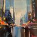 Peinture Pulse of the Big City par Bond Tetiana | Tableau Figuratif Huile