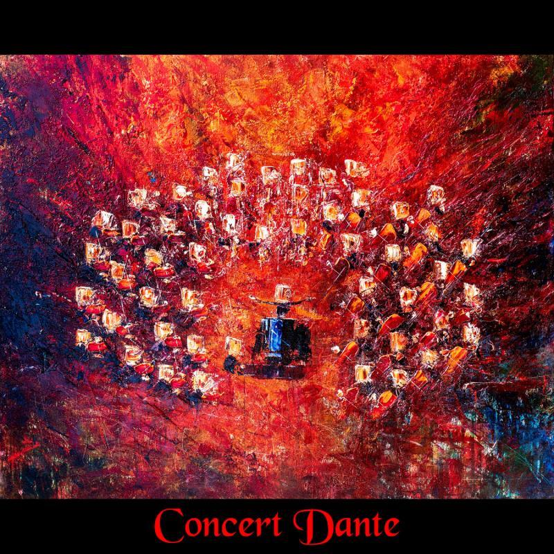 Painting Concert Dante by Reymond Pierre | Painting Figurative Music Oil