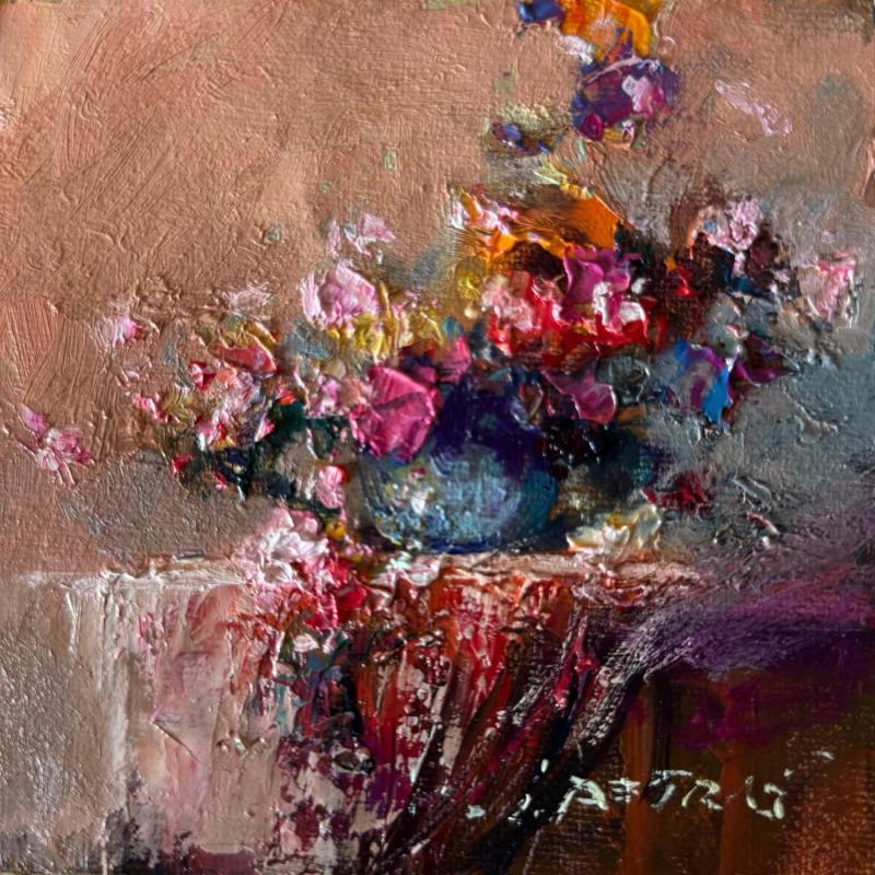 Painting Small Vase by Petras Ivica | Painting Impressionism Oil Landscapes