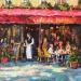 Painting Café de Paris  by Dontu Grigore | Painting Figurative Urban Oil