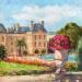 Painting Le jardin de Luxembourg en été  by Dontu Grigore | Painting Figurative Urban Oil