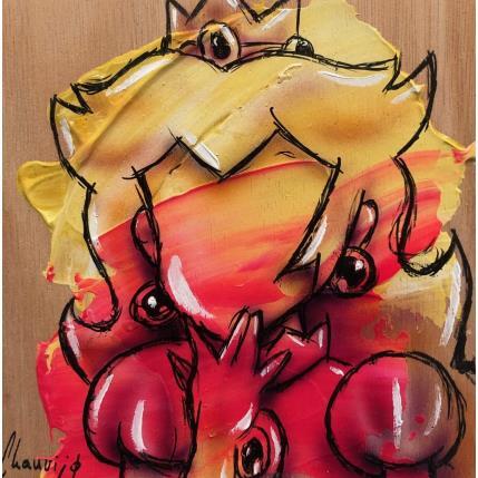 Gemälde Peach-oups von Chauvijo | Gemälde Pop-Art Acryl, Graffiti, Harz Kinder