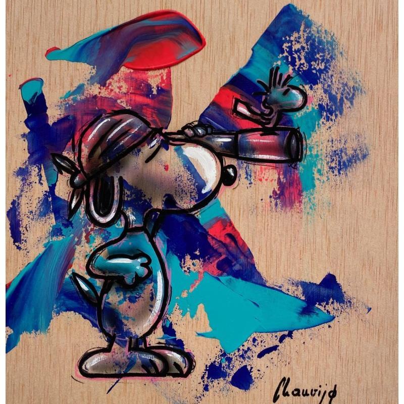 Painting Terre en vue by Chauvijo | Painting Pop-art Acrylic, Graffiti, Resin Pop icons