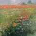 Painting Fleurs au printemps by Daniel | Painting Impressionism Landscapes Oil