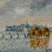 Painting Île St Louis au crépuscule by Daniel | Painting Impressionism Landscapes Oil