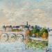 Painting Île St Louis au matin by Daniel | Painting Impressionism Landscapes Oil