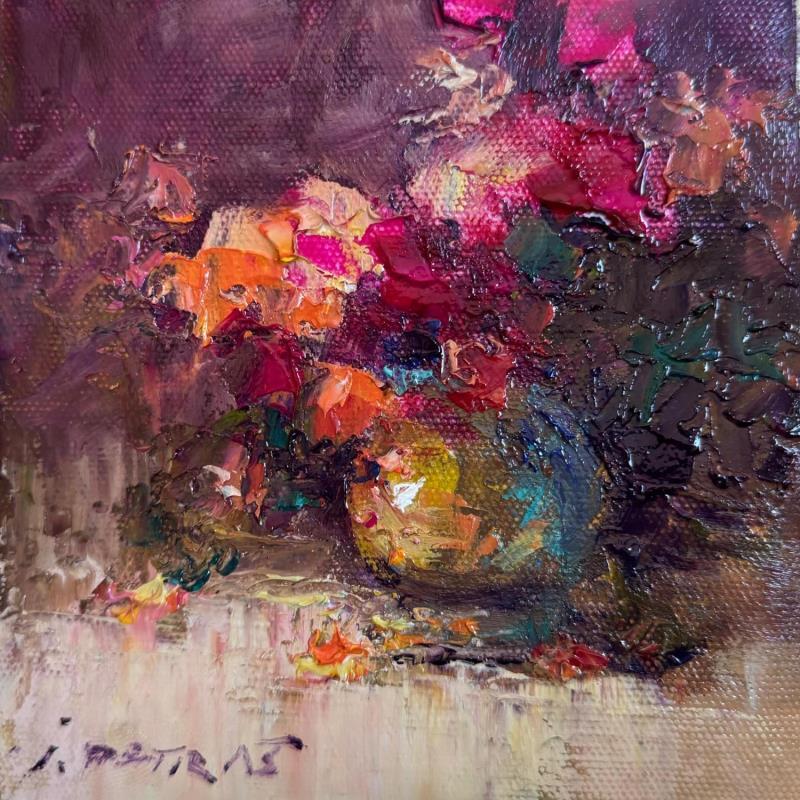 Painting Vase  by Petras Ivica | Painting Impressionism Oil Landscapes