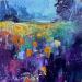 Painting Yellow and Blue by Petras Ivica | Painting Impressionism Landscapes Oil