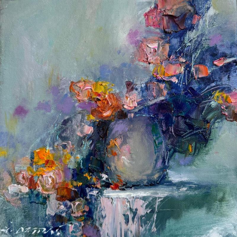 Painting The Magic of Flowers  by Petras Ivica | Painting Impressionism Landscapes Oil