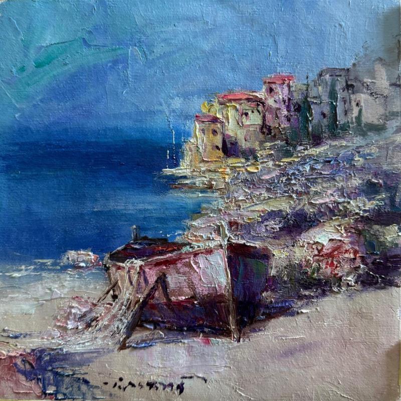 Peinture Blue Dream  par Petras Ivica | Tableau Impressionnisme Paysages Huile