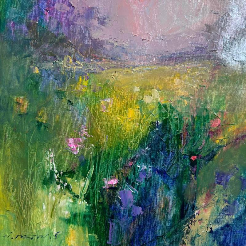 Peinture Mystic Fields  par Petras Ivica | Tableau Impressionnisme Paysages Huile