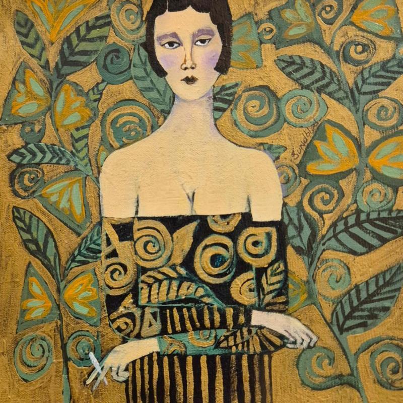 Gemälde Art nouveau von Sundblad Silvina | Gemälde Figurativ Acryl Pastell