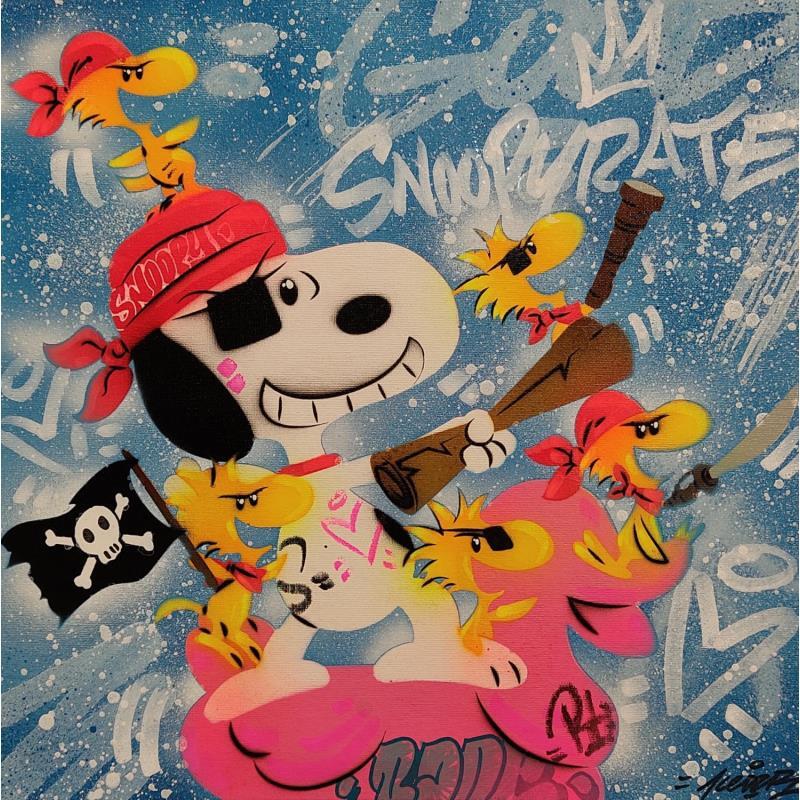 Painting Snoopyrate by Kedarone | Painting Pop-art Pop icons Graffiti Acrylic