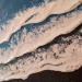 Painting Tahiti by Geiry | Painting Subject matter Landscapes Marine Nature Acrylic Resin Silver leaf Pigments Marble powder