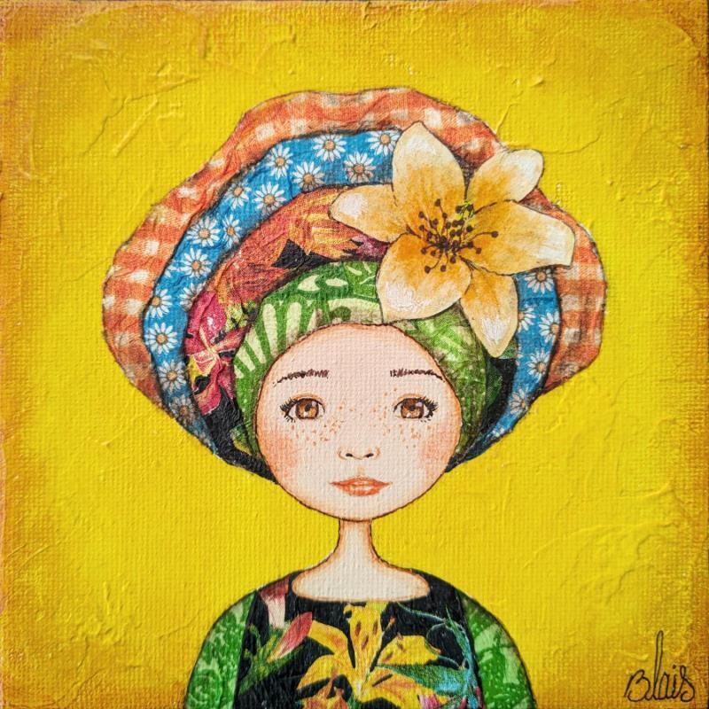 Gemälde Lili von Blais Delphine | Gemälde Figurativ Acryl Collage