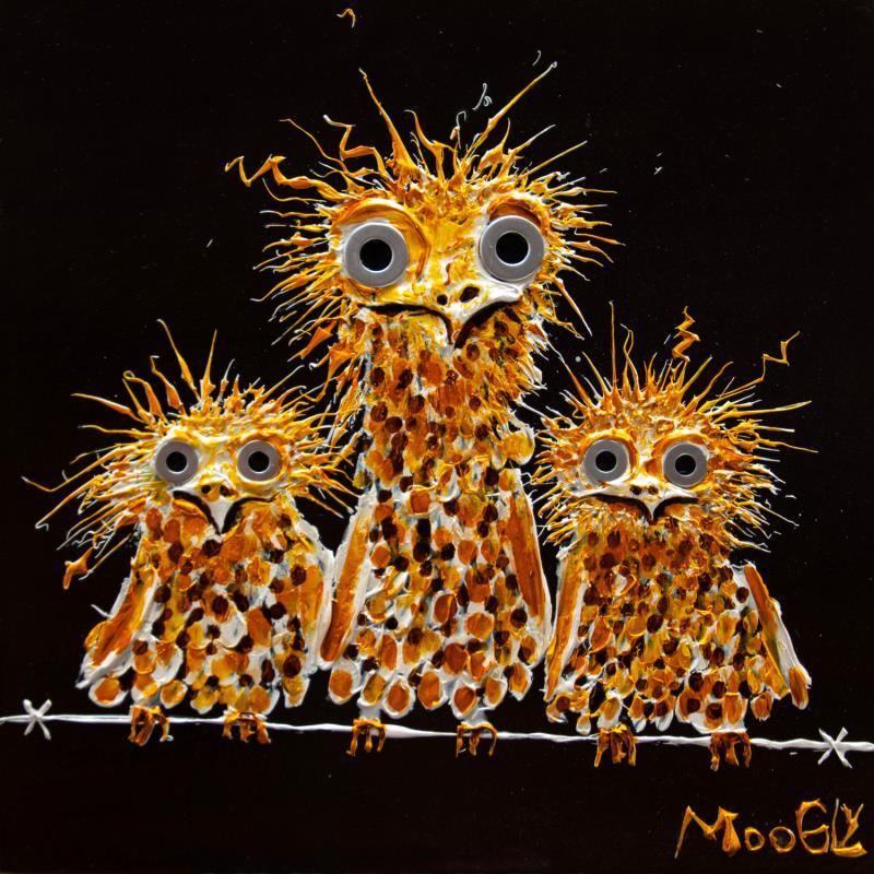 Painting INCANDESCIUS by Moogly | Painting Raw art Acrylic, Pigments, Resin Animals