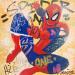 Peinture Spider Man  par Kedarone | Tableau Pop-art Icones Pop Graffiti Acrylique