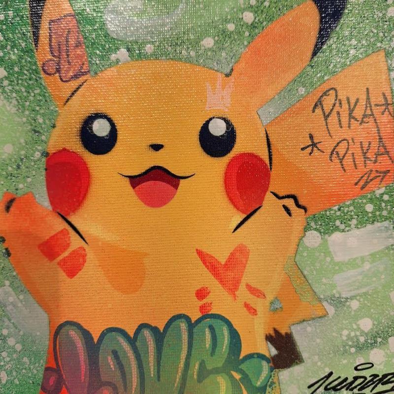 Painting Pikachu by Kedarone | Painting Pop-art Pop icons Graffiti Acrylic