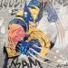 Peinture Wolverine par Kedarone | Tableau Pop-art Icones Pop Graffiti Acrylique