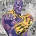 Peinture Thanos par Kedarone | Tableau Pop-art Icones Pop Graffiti Acrylique