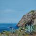 Painting Calanques de La Ciotat by Blandin Magali | Painting Figurative Landscapes Oil