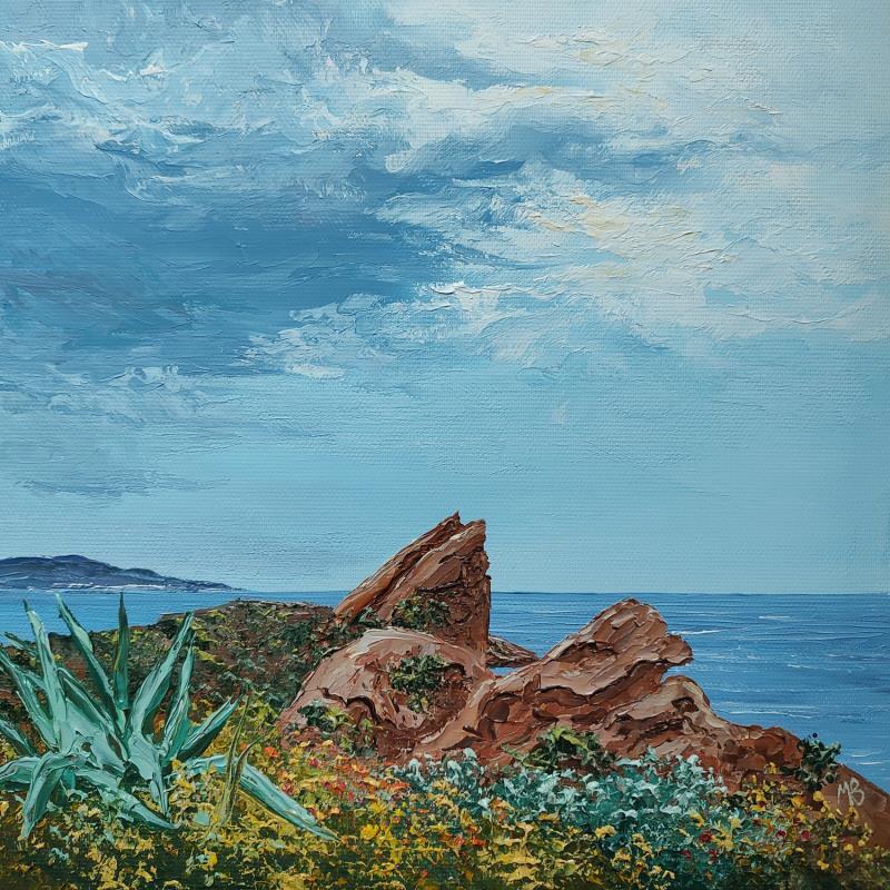 Peinture La Ciotat avant l'orage par Blandin Magali | Tableau Figuratif Paysages Huile