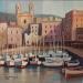 Painting Bastia le vieux port AP95 by Burgi Roger | Painting Figurative Landscapes Marine Acrylic