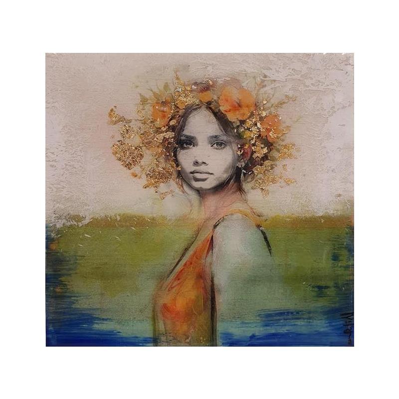 Painting Eua Dorada by Bofill Laura | Painting Figurative Portrait Acrylic Resin