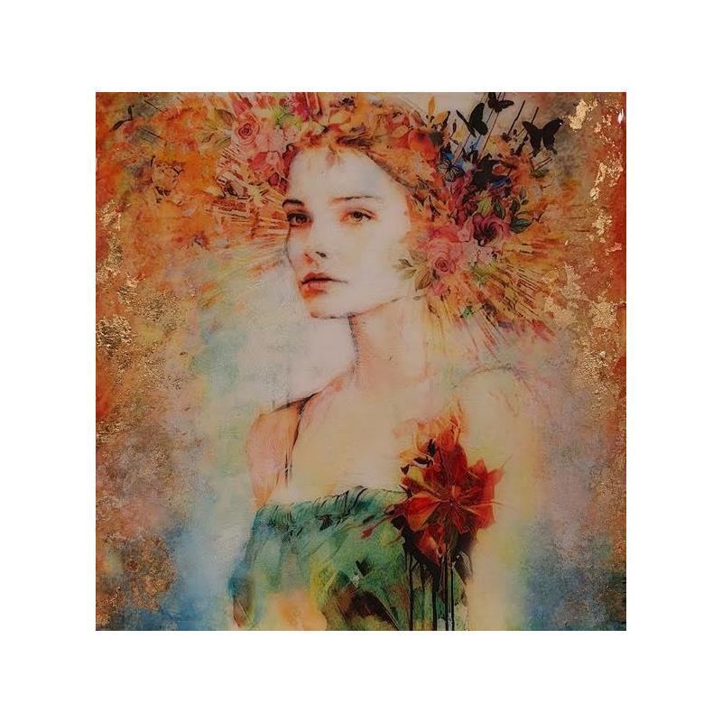 Painting Marta Dorada by Bofill Laura | Painting Figurative Portrait Acrylic Resin