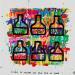 Peinture STREET BOTTLES par Mam | Tableau Street Art Société Icones Pop Natures mortes Acrylique