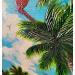 Painting Vacances Tropicales by Geiry | Painting Subject matter Landscapes Acrylic Resin Pigments Marble powder