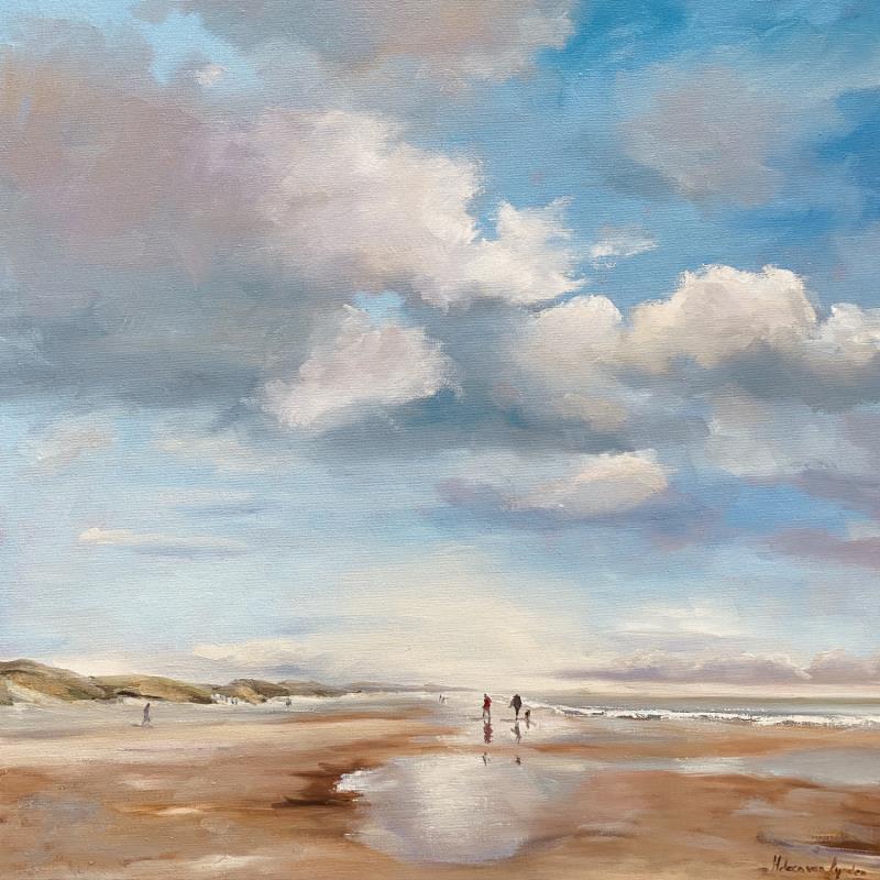 Painting Tegenlicht 24ws446 by Lynden (van) Heleen | Painting Figurative Oil Landscapes, Marine