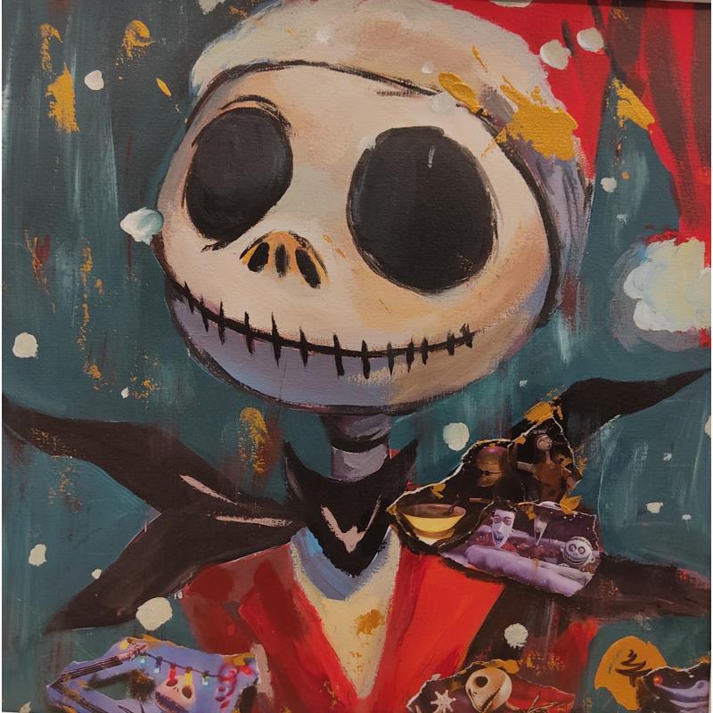 Peinture Mr. Jack par Caizergues Noël  | Tableau Pop-art Icones Pop Acrylique Collage