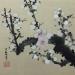 Gemälde White blossom von Du Mingxuan | Gemälde Figurativ Natur Aquarell Tinte